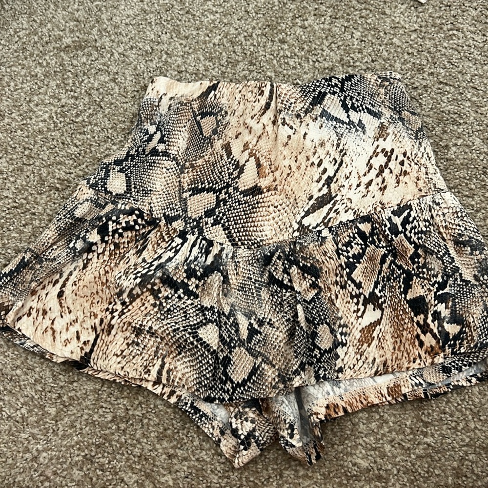 snakeskin skirt